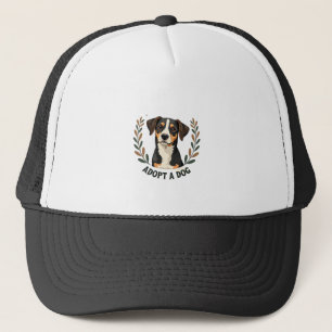 Casquette Sauver une vie Adopter un chien Illustration vinta