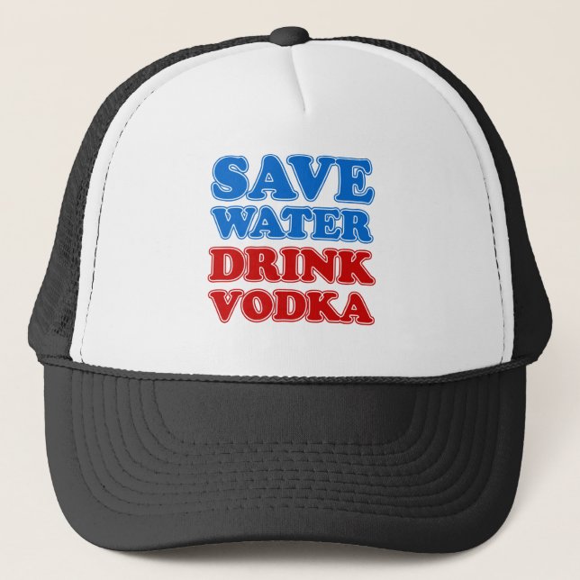 Casquette Sauvez de l'eau Boire Vodka (Devant)