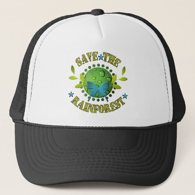 Casquette Sauvez la forêt tropicale (Devant)