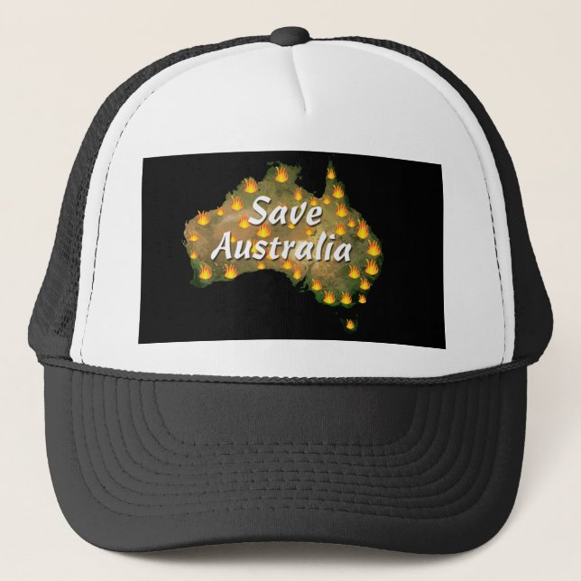 Casquette Sauvez l'Australie de la catastrophe de Bushfire (Devant)