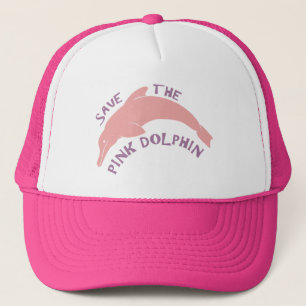 Casquette Sauvez le dauphin rose