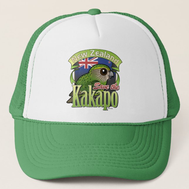 Casquette Sauvez le Kakapo de la Nouvelle Zélande (Devant)