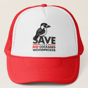 Casquette Sauvez le pivert Rouge-cockaded