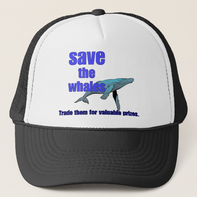 Casquette Sauvez les baleines (Devant)