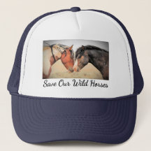 Sauvez nos Chevaux Sauvages Fancy Trucker Chapeau