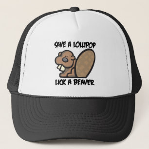 Casquette Sauvez une Lollipop Lick a Beaver