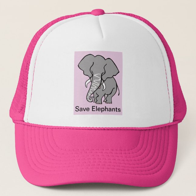 Casquette Save ELEPHANTS-Espèces en voie de disparition - Af (Devant)