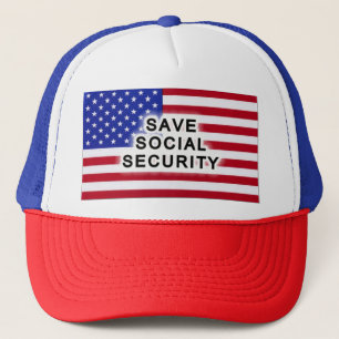 Casquette Save Social Security - drapeau américain