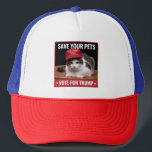 Casquette Save Your Pets Vote for Trump US Election Citation<br><div class="desc">Save Your Pets Vote for Trump US Election Drôle Citation Vote</div>
