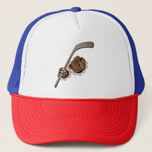 Casquette Savon Puck : T-shirt design de hockey Lion"