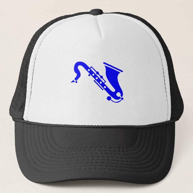 Casquette Saxophone - Blue (Devant)