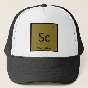 Casquette Sc - Chimie de la sauce soja Symbole du tableau pé