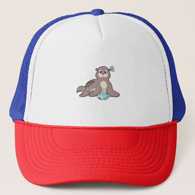 Casquette Sceau avec poisson (Devant)