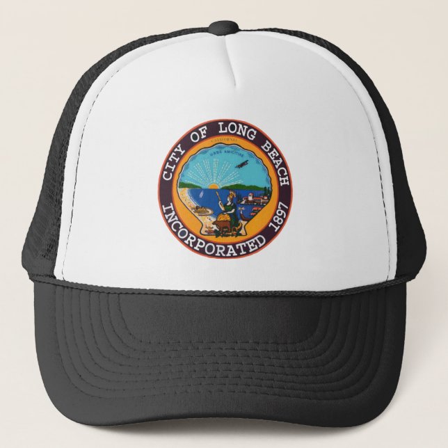 Casquette Sceau de Long Beach, Californie (Devant)