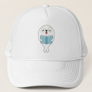 Casquette Sceller à la lecture d'un livre