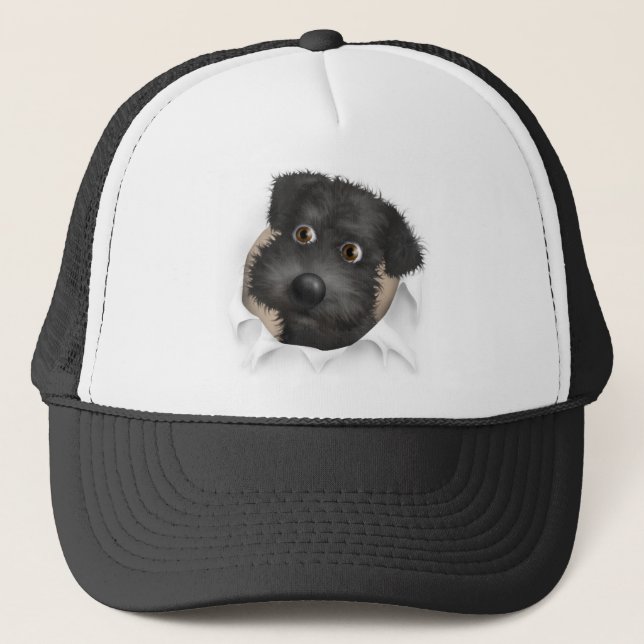 Casquette Schnoodle (noir) éclatant (Devant)