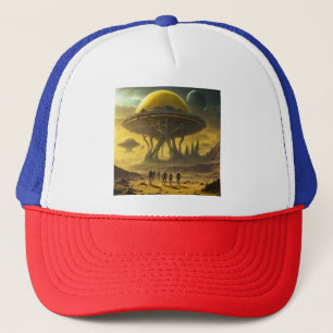 Casquette Sci-Fi Alien World View Planet Ufo Tower