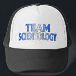Casquette Scientology d'équipe<br><div class="desc">Équipe Tom de soutien avec cette conception bleue et grise impressionnante.  Faites une déclaration audacieuse au monde et montrez de quel côté vous êtes !</div>