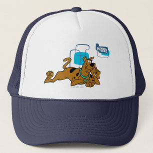 Casquette Scooby-Doo Carré Rétro Couché