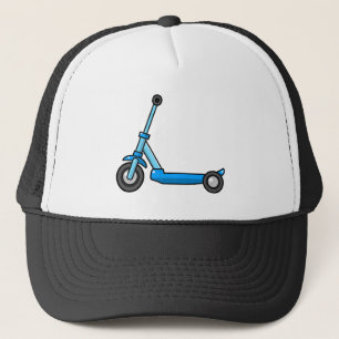 Casquette Scooter bleu de coup-de-pied/poussée de bande