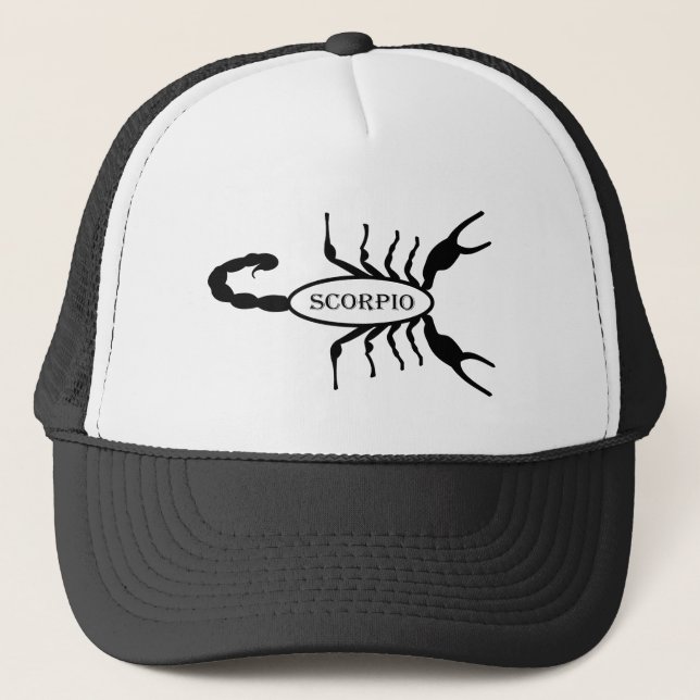 Casquette Scorpio noir Scorpion étoile (Devant)