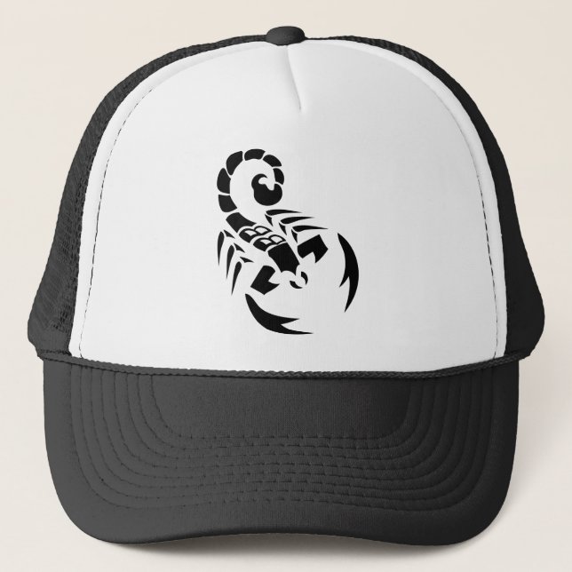 Casquette scorpion noir (Devant)