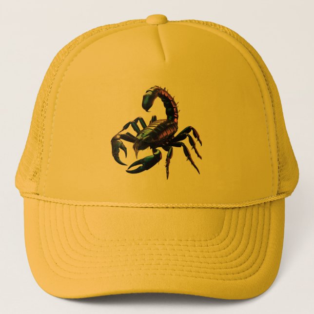 Casquette Scorpion noir venimeux (Devant)