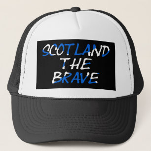 Casquette Scotland The Brave overlaid on Scottish Flag thcn