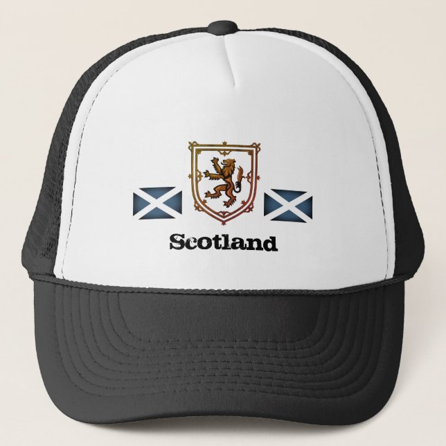 Casquette Scottish Lion & Scottish flag, Scotland / mode (Devant)