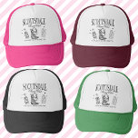 Casquette Scottsdale Bachelorte Party Social Club<br><div class="desc">Préparez-vous à tourner les têtes à votre bash de bachelorette Scottsdale avec notre casquette de camionnette de club social Scottsdale Bachelorette Party! Ce casquette est l'accessoire ultime pour votre expérience de bachelorette de luxe personnalisée, rempli de tous les attributs clés pour le rendre inoubliable. Conçu pour la mariée et sa...</div>