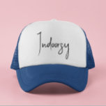 Casquette Script intérieur amusant<br><div class="desc">Cette conception peut être personnalisée en choisissant l'option Modifier la conception. Vous pouvez également transférer sur d'autres objets. Contactez-moi à l'adresse colorflowcreations@gmail.com ou utilisez l'option conversation en haut de la page si vous souhaitez avoir cette conception sur un autre produit ou si vous avez besoin d'aide pour cette conception. Je...</div>