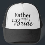 Casquette Scripts de Mariage père classique de la mariée<br><div class="desc">C'est un grand Père du Cadeau de la Mariée de la Mariée.</div>
