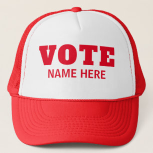 CASQUETTE SCRUTIN PERSONNALISÉ ÉLECTEURS CANDIDAT ÉLECTION