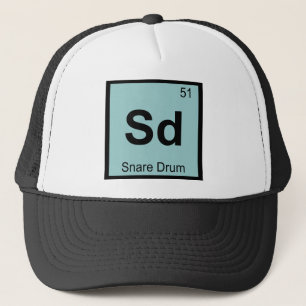 Casquette Sd - Caisse Claire Symbole du tableau périodique d