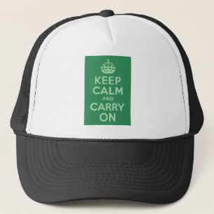 Casquette Sea Green Restez calme et poursuivez