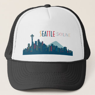 Casquette Seattle Skyline Bleu