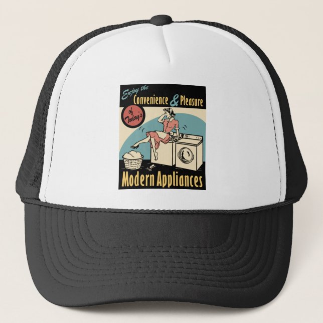 Casquette Sèche-laveuse Rétro-ménagère (Devant)