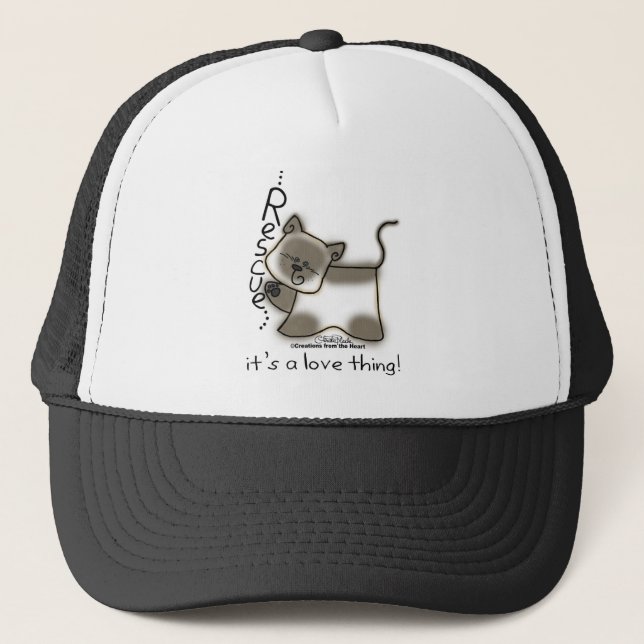 Casquette Secourt siamoise...c'est un truc d'amour ! (Devant)