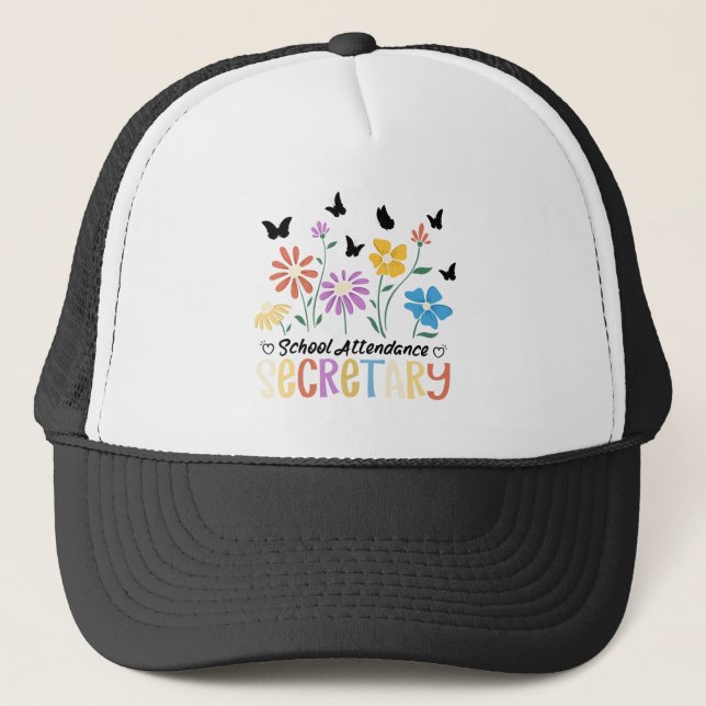 Casquette Secrétaire Fleurs sauvages Super (Devant)