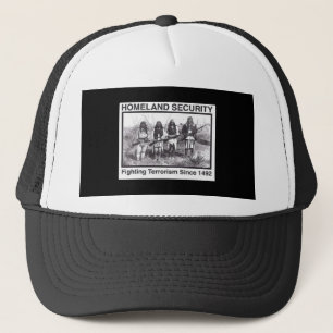 Casquette Sécurité de patrie indienne de photo noire