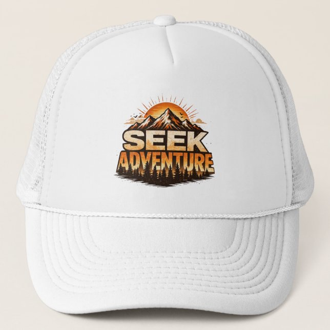 Casquette Seek Adventure Vintage Mountain Adventure Outdoor (Devant)