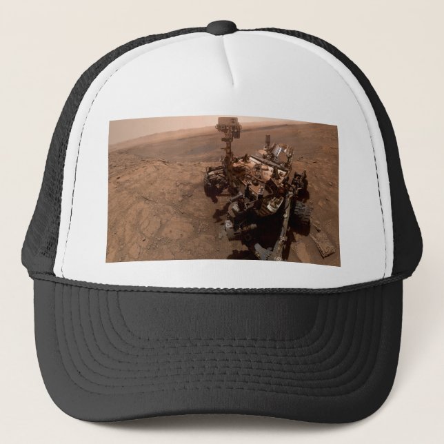 Casquette Selfie de Mars Curiosity Paysage martien rouge (Devant)