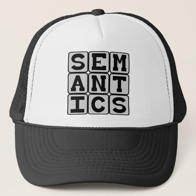 Casquette Sémantique, l'étude du sens (Devant)