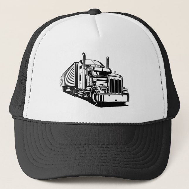 Casquette Semi Tracteur Tracteur Véhicule de transport (Devant)