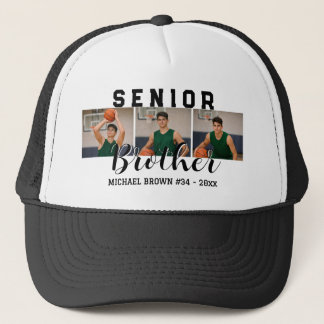 Casquette Senior Brother Custom 3 Photo Collage Basketball