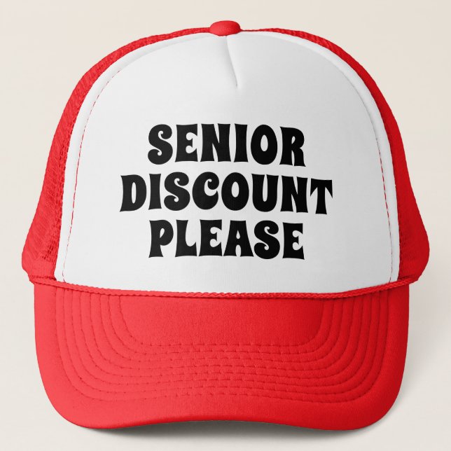 Casquette Senior Discount Please (Devant)