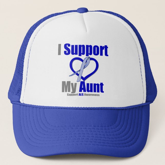Casquette Sensibilisation à la SLA Je soutiens ma tante (Devant)
