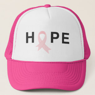 Casquette Sensibilisation au cancer du sein à l'espoir simp