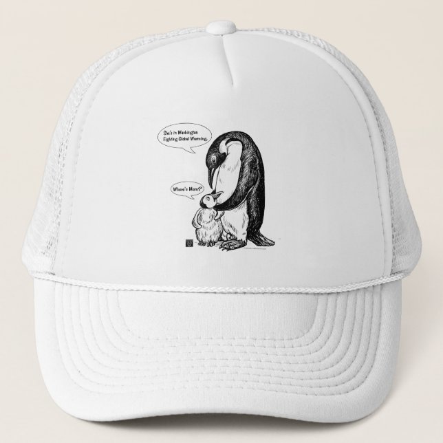 Casquette Sensibilisation aux pingouins (Devant)