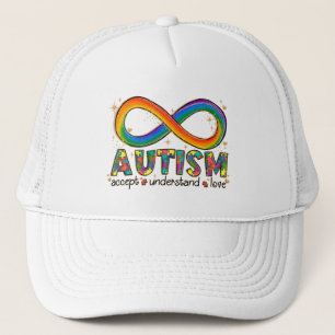 Casquette Sensibilisation sur l'autisme Accepter, Amour, Com